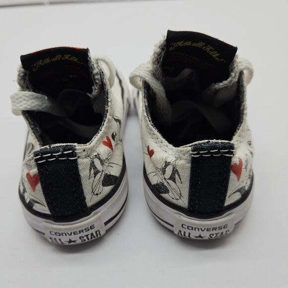Converse Chuck Taylor All Star Looney Tunes X Pepe Le Pew Infants Sz 3 - Picture 4 of 8